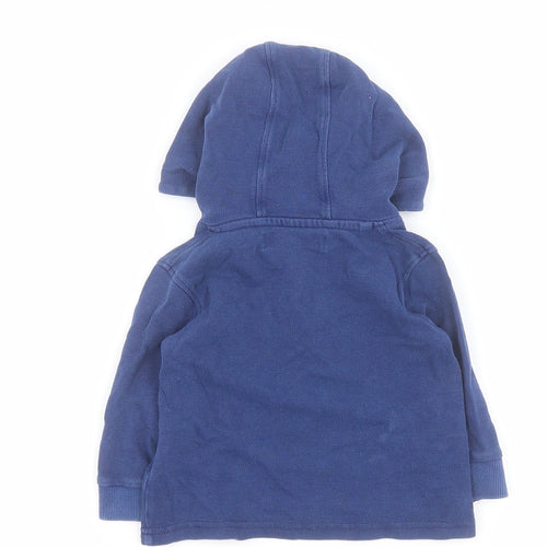 Minoti Baby Blue  100% Cotton Pullover Casual Size 12 Months Round Neck Pullover
