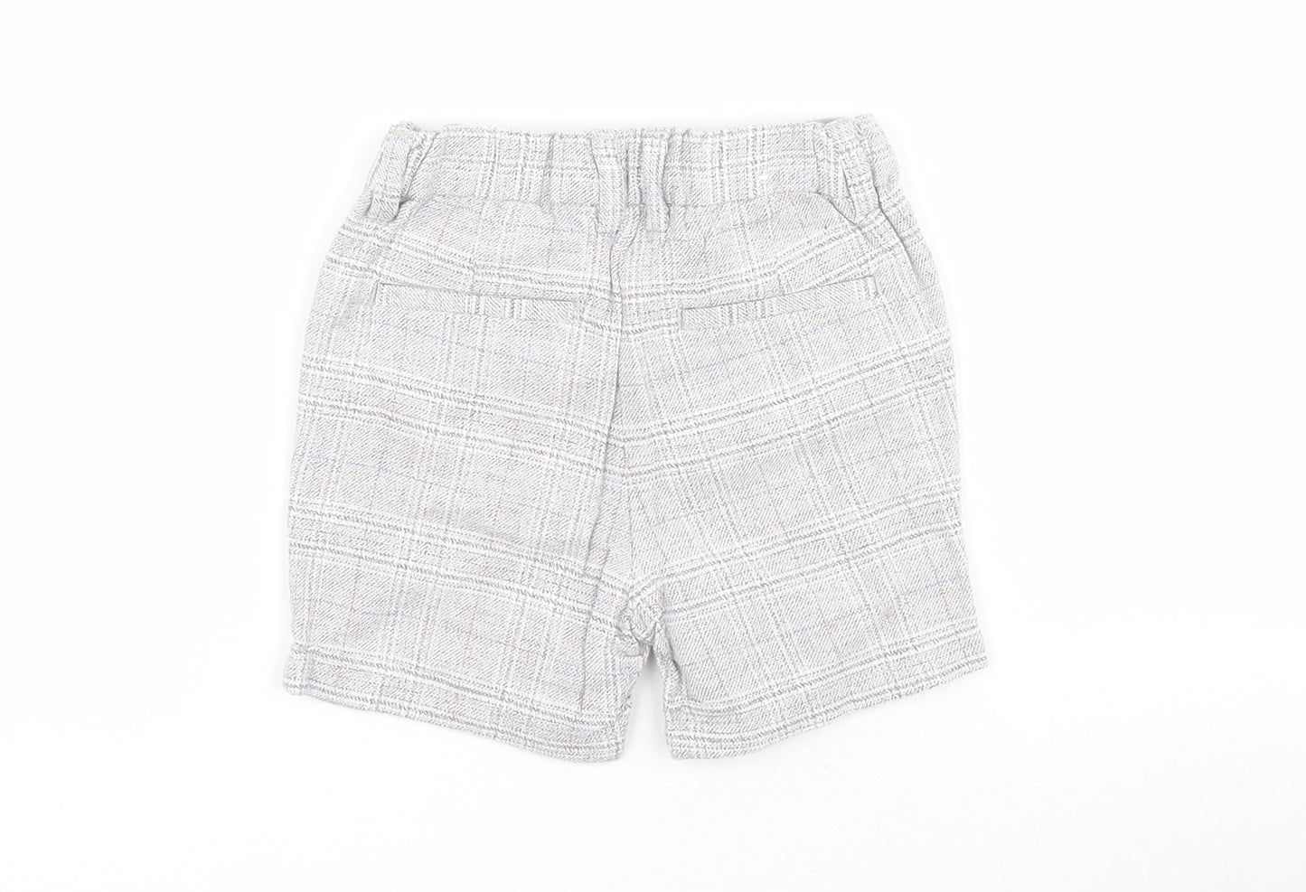 NEXT Baby Grey Check 100% Cotton Cropped Trousers Size 18-24 Months  Pullover