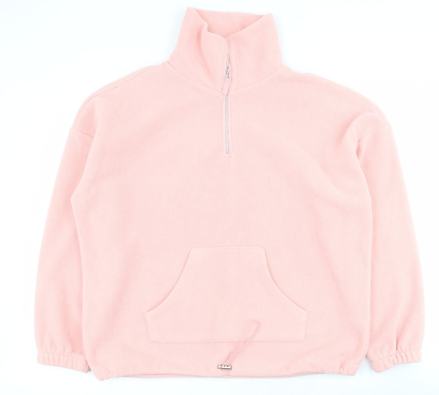 F&F Womens Pink  Polyester Pullover Sweatshirt Size M  Zip