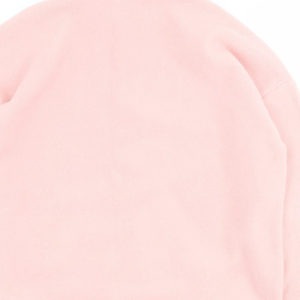 F&F Womens Pink  Polyester Pullover Sweatshirt Size M  Zip