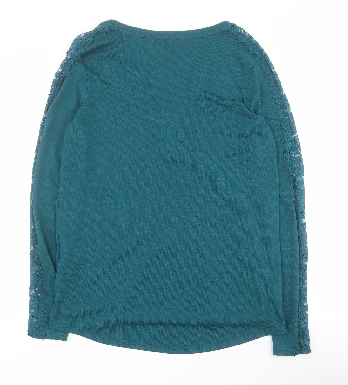 NEXT Womens Green  Viscose Jersey T-Shirt Size 12 V-Neck