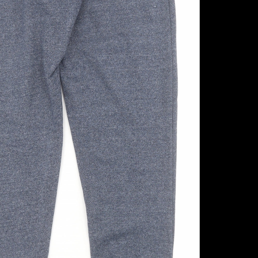 ellesse Womens Blue  Cotton Jogger Trousers Size 12 L30 in Regular Drawstring