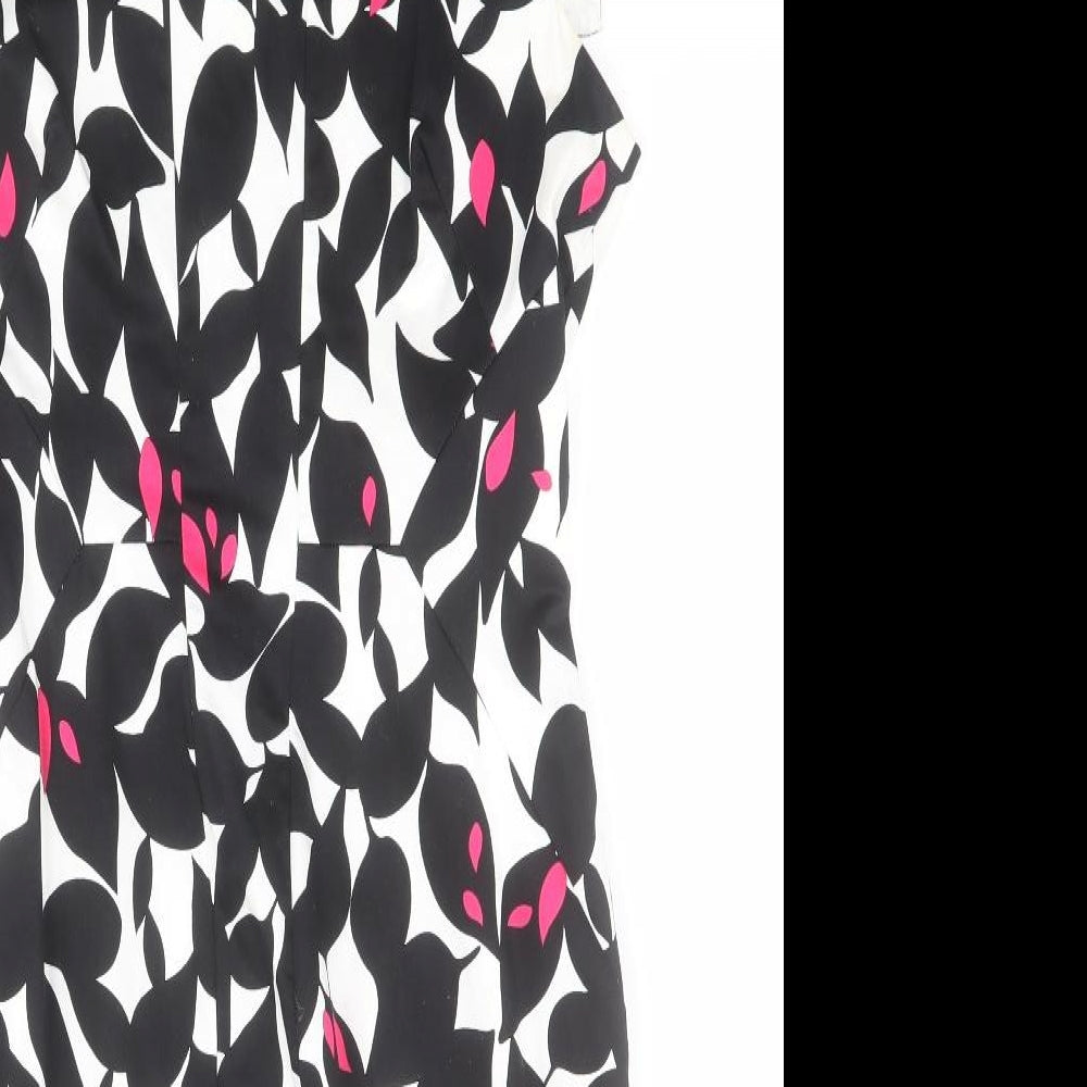 Gerard Womens Black  Polyester Pencil Dress  Size 14  Scoop Neck Zip