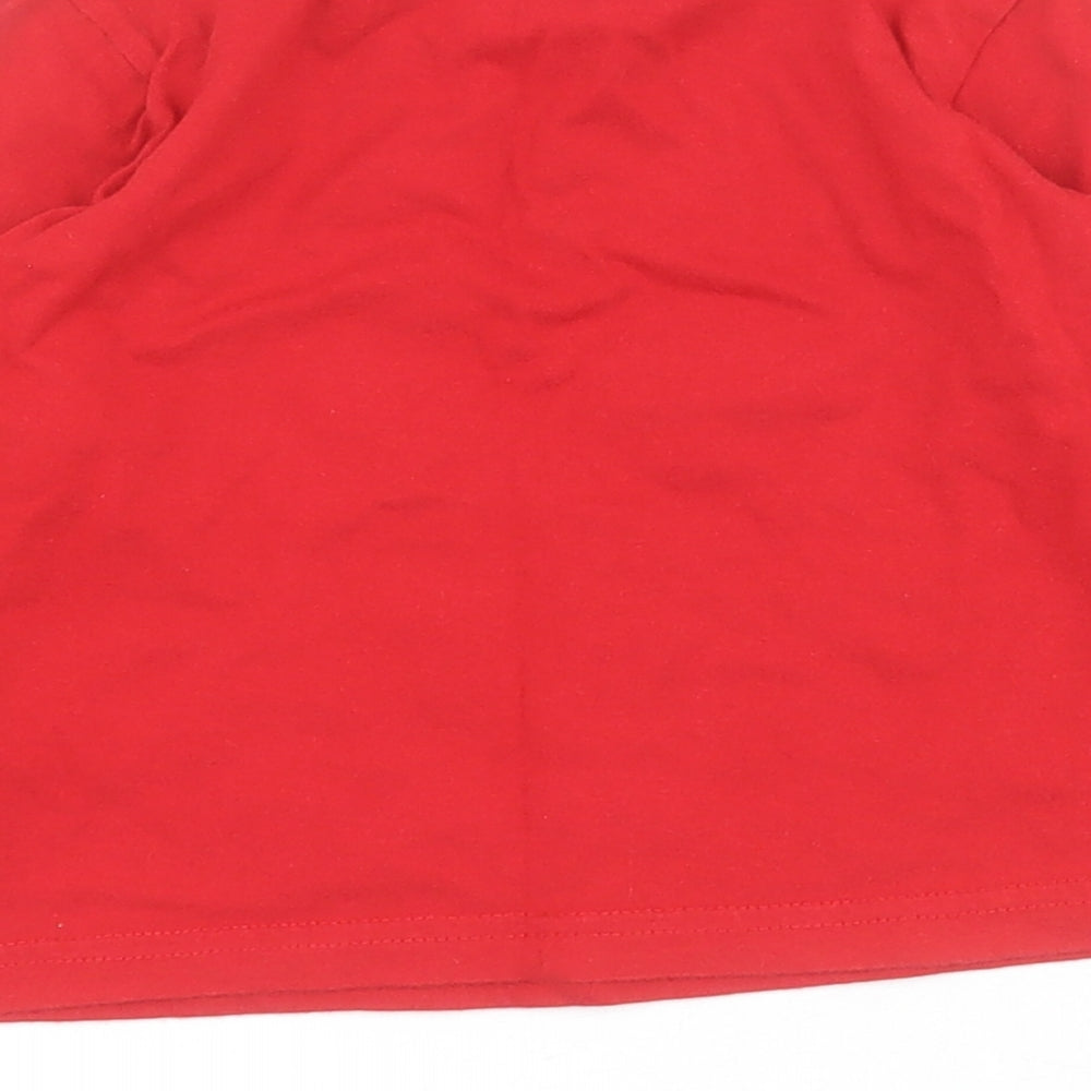 F&F Baby Red  Cotton Pullover Polo Size 18-24 Months Round Neck Pullover - Peppa Pig