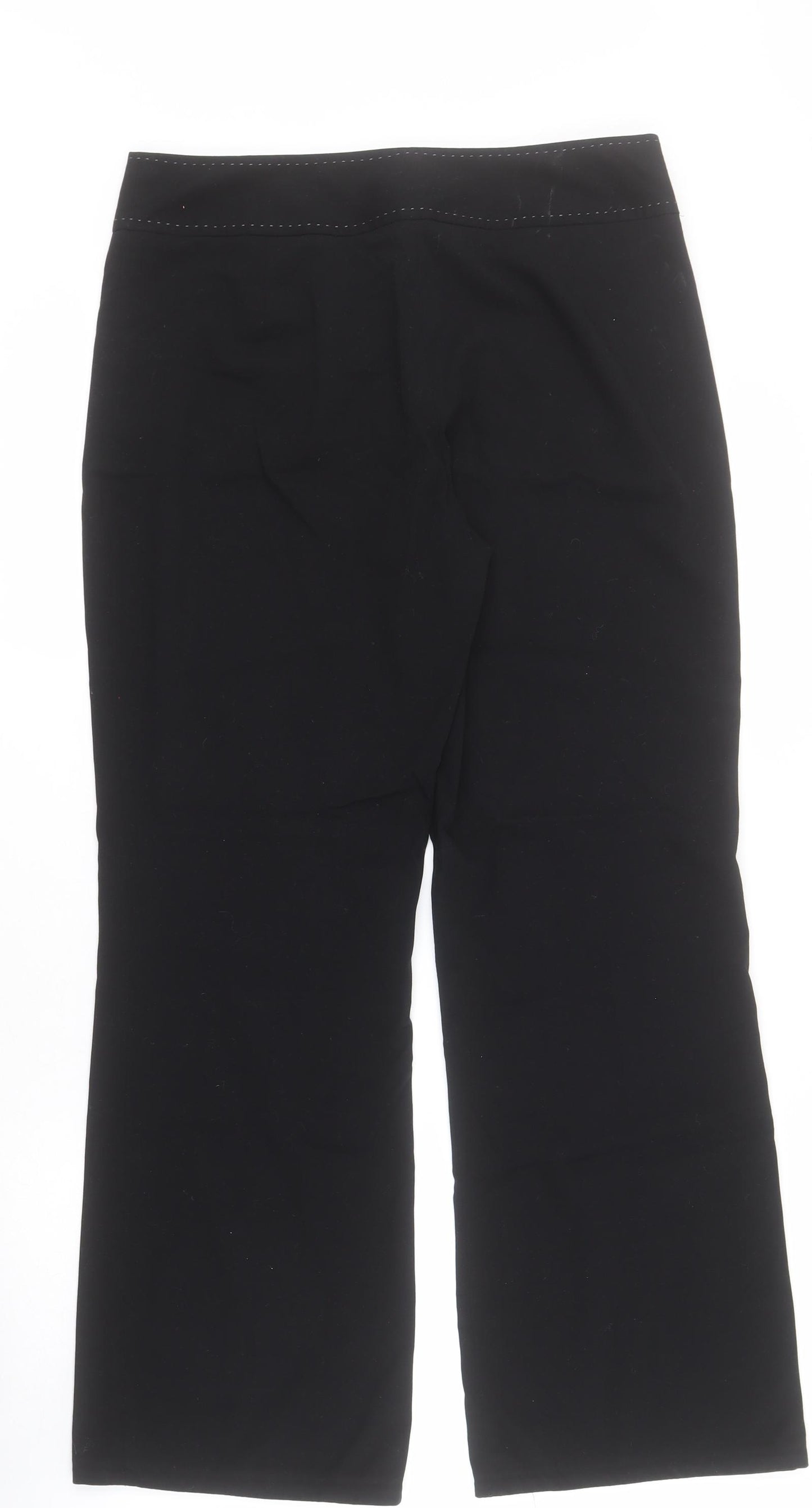 NEXT Womens Black  Polyester Dress Pants Trousers Size 10 L29 in Regular Zip