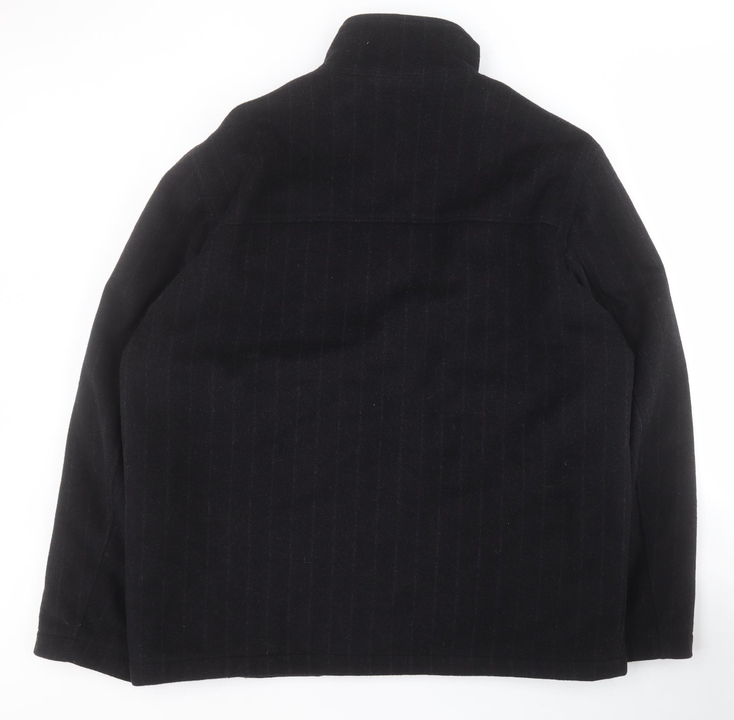 Eden Park Mens Black Striped  Jacket Coat Size XL  Zip