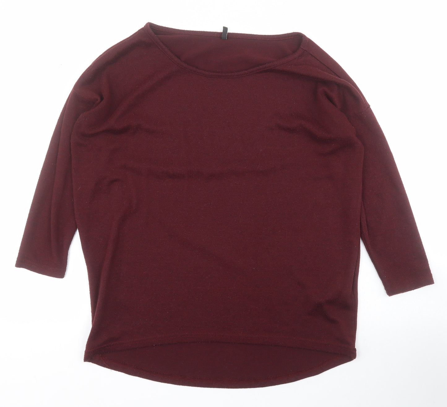 Only Womens Red Roll Neck  Polyester Pullover Jumper Size XS
