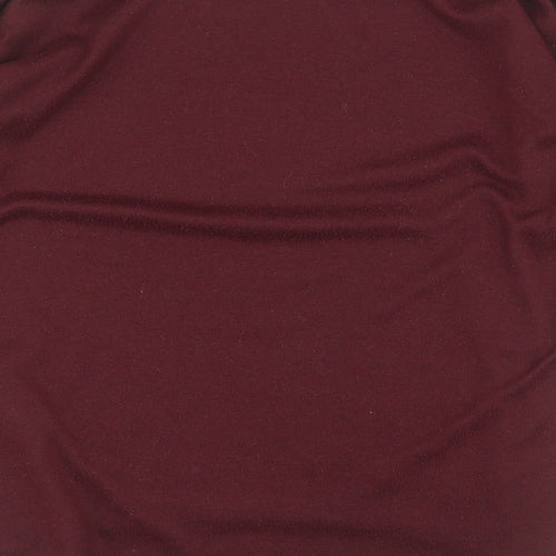 Only Womens Red Roll Neck  Polyester Pullover Jumper Size XS