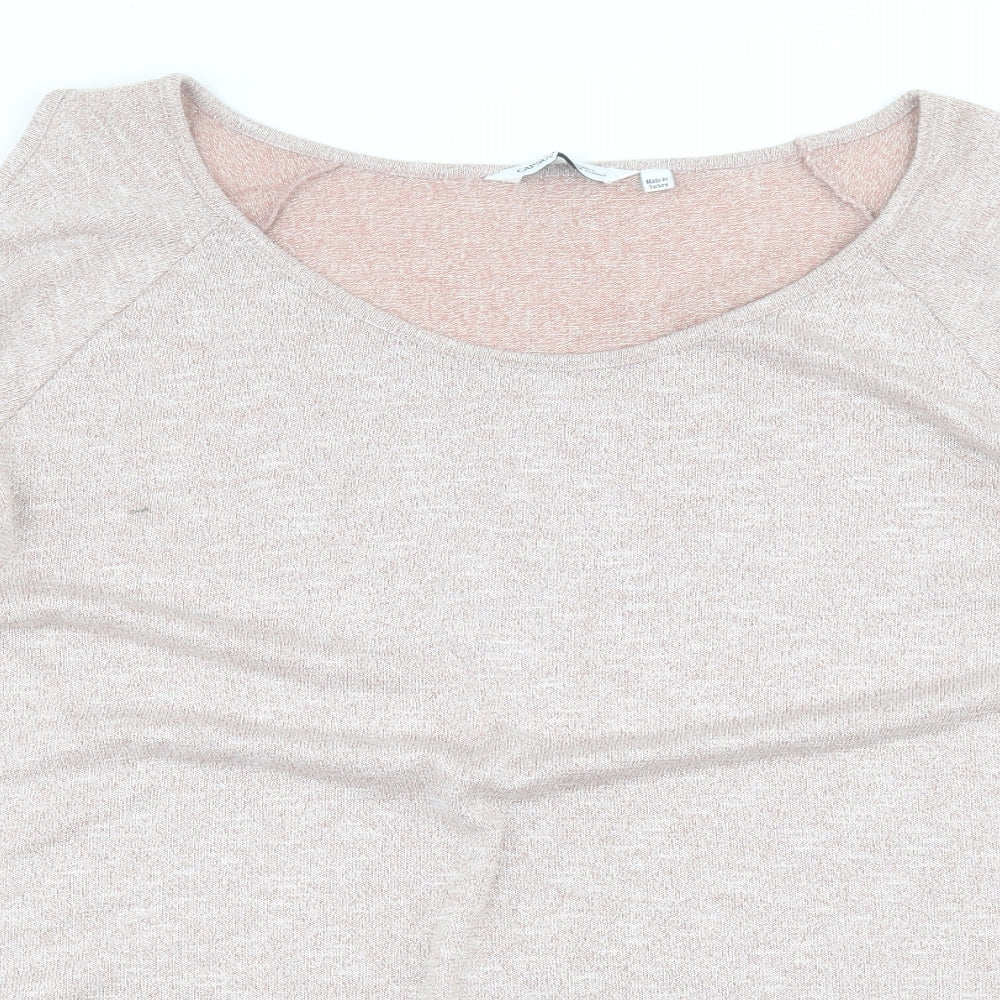 Capsule Womens Pink  Polyester Blend Basic T-Shirt Size 28 Round Neck - Cut out sleeve