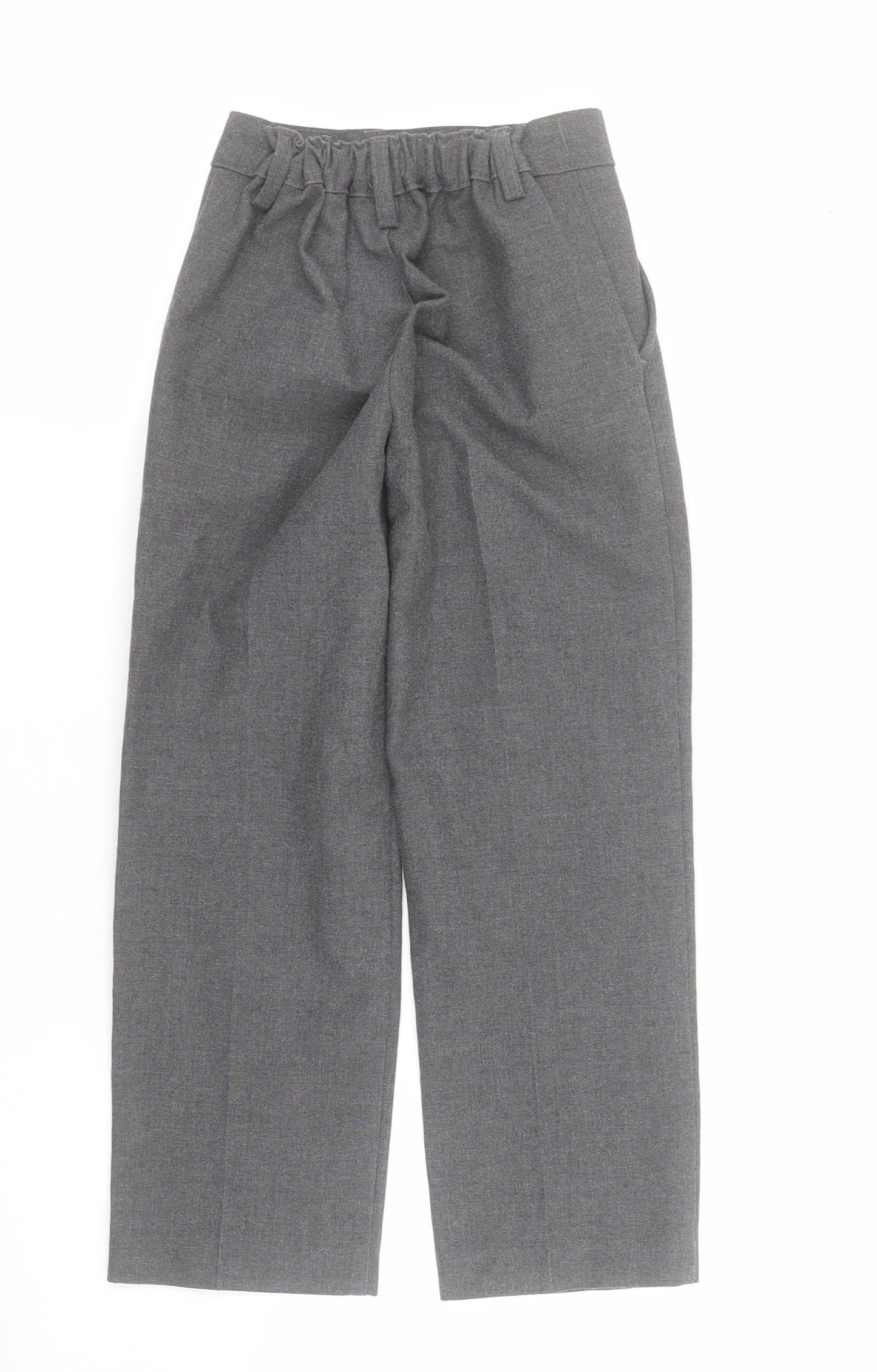 Peacocks Boys Grey  Polyester Dress Pants Trousers Size 5 Years  Regular Button - School