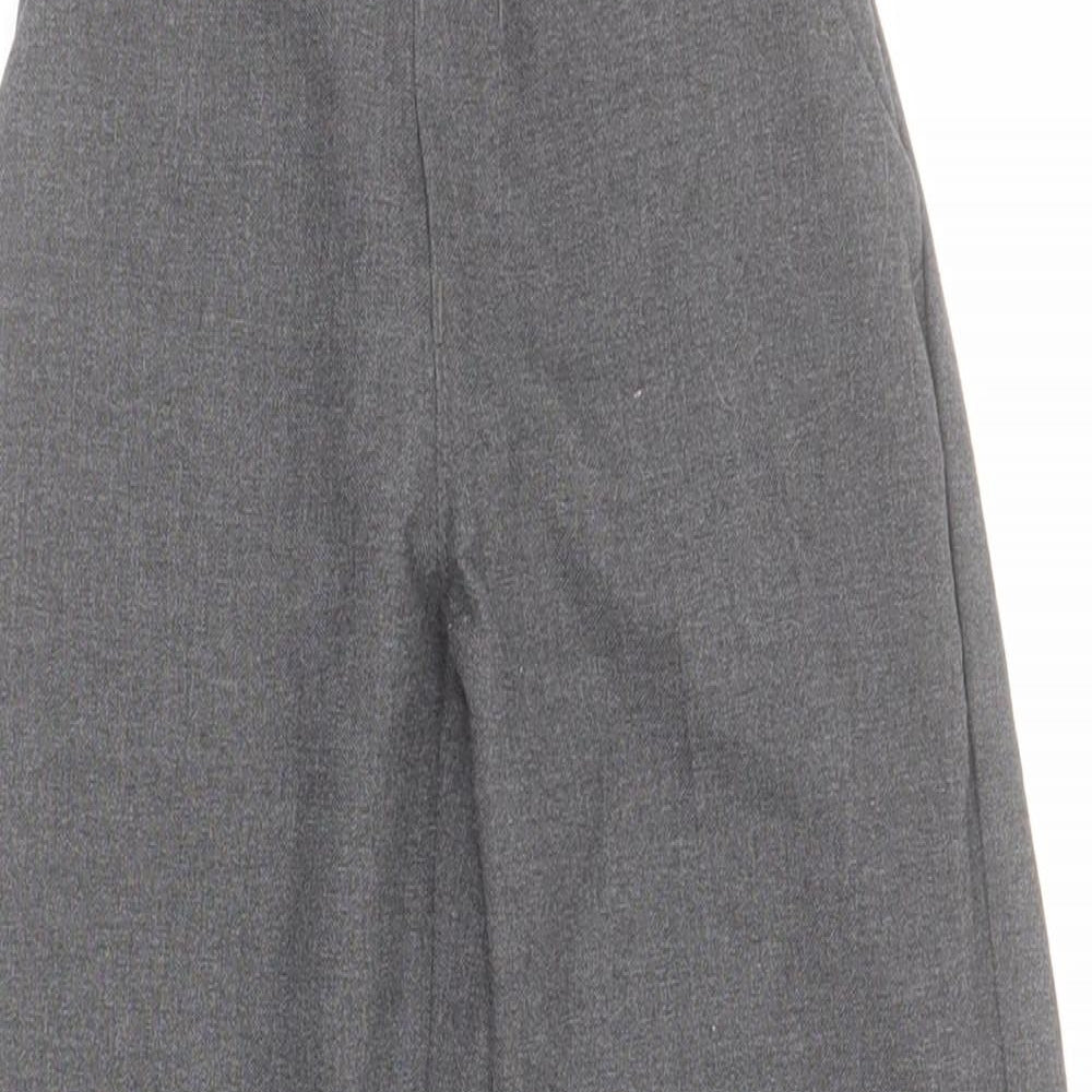 Peacocks Boys Grey  Polyester Dress Pants Trousers Size 5 Years  Regular Button - School