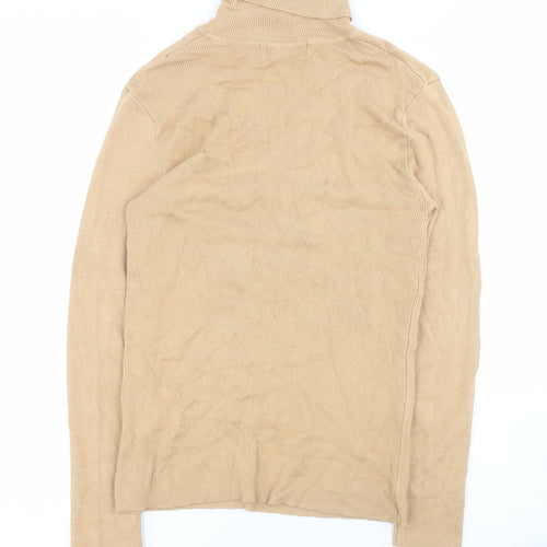 Primark Womens Brown Roll Neck  Viscose Pullover Jumper Size S