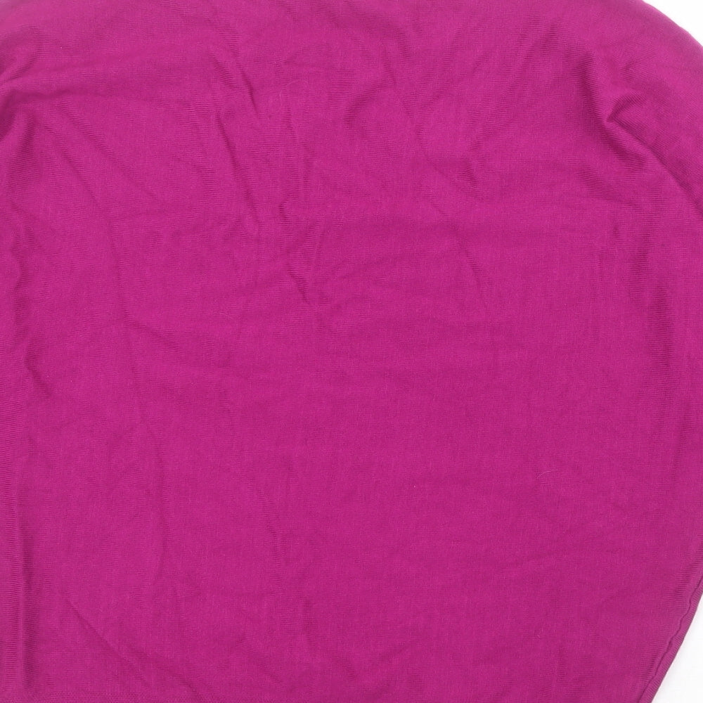 Paramour Womens Purple Round Neck  Viscose Pullover Jumper Size S