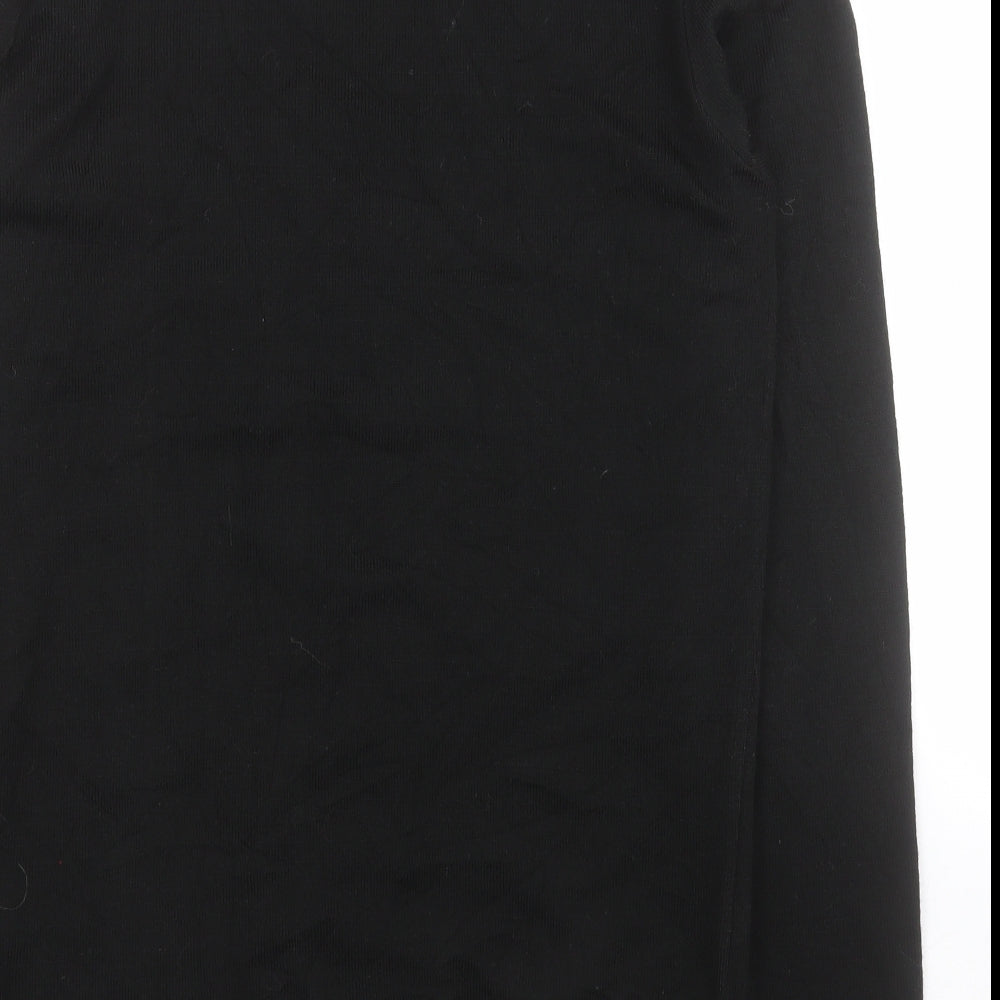 Boohoo Man Mens Black Round Neck  Acrylic Pullover Jumper Size M   - Christmas