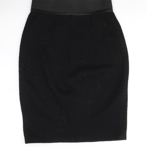 Dunnes Stores Womens Black Geometric Polyester A-Line Skirt Size S