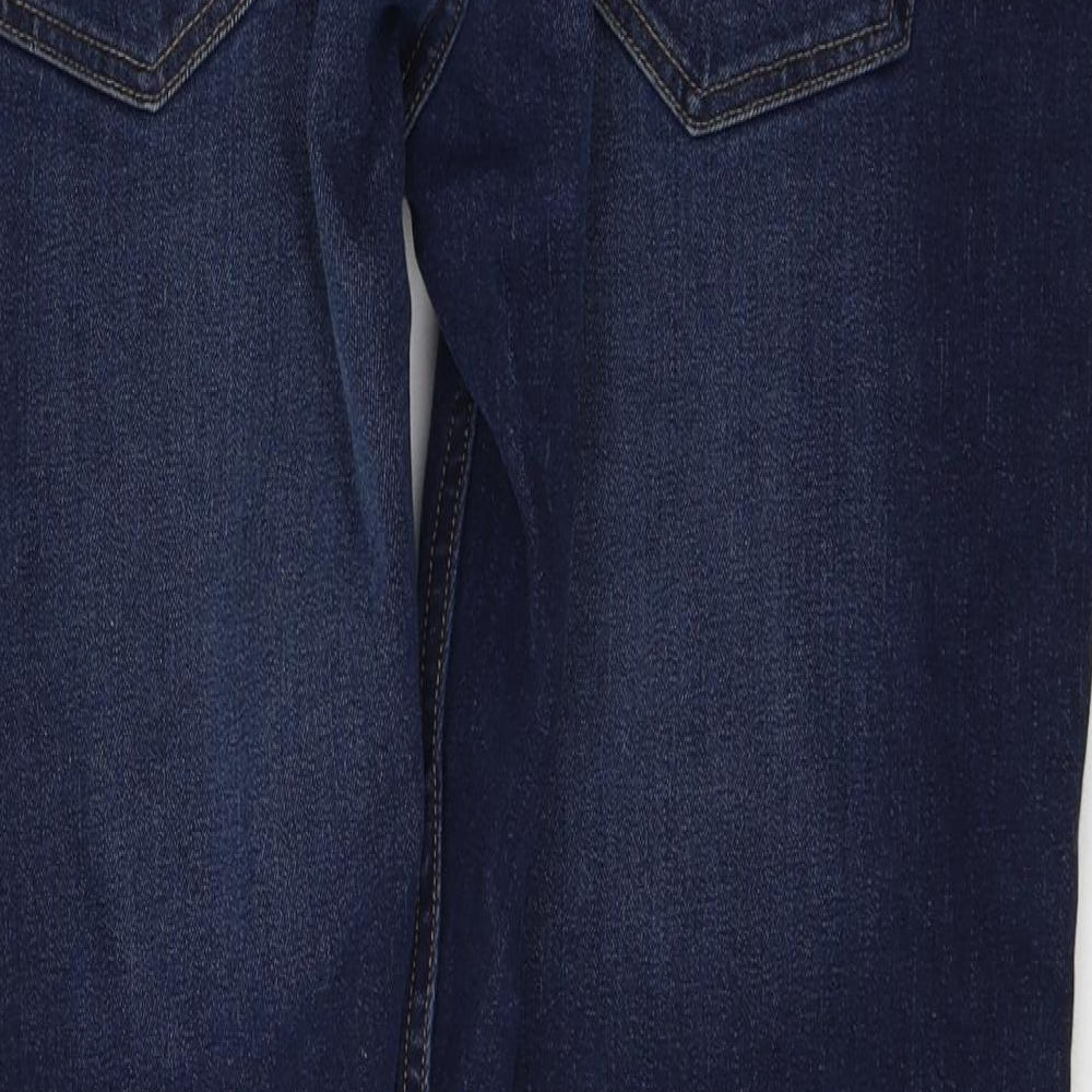Dunnes Stores Mens Blue  Cotton Straight Jeans Size 38 L30 in Regular Button