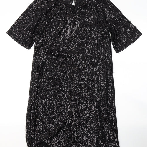 New Look Womens Black  Polyester A-Line  Size 10  Round Neck Pullover