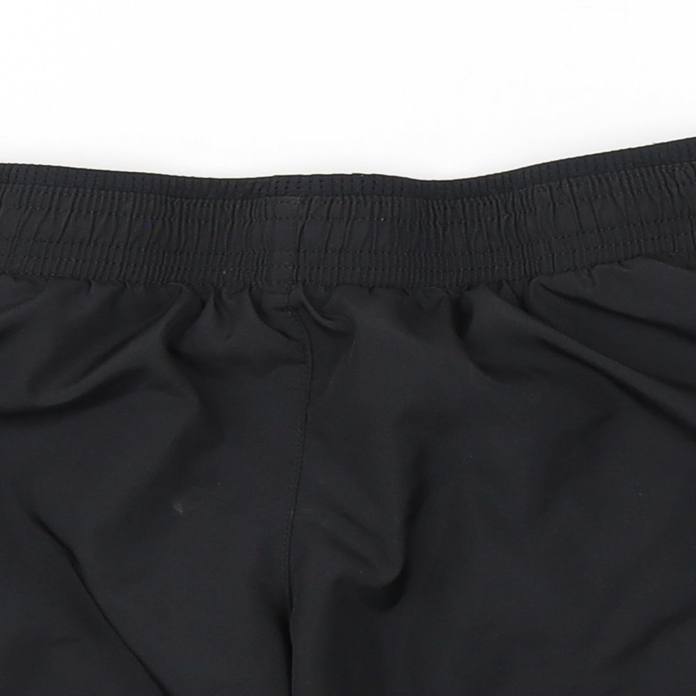 Nike Womens Black  Polyester Hot Pants Shorts Size S L3 in Regular Tie