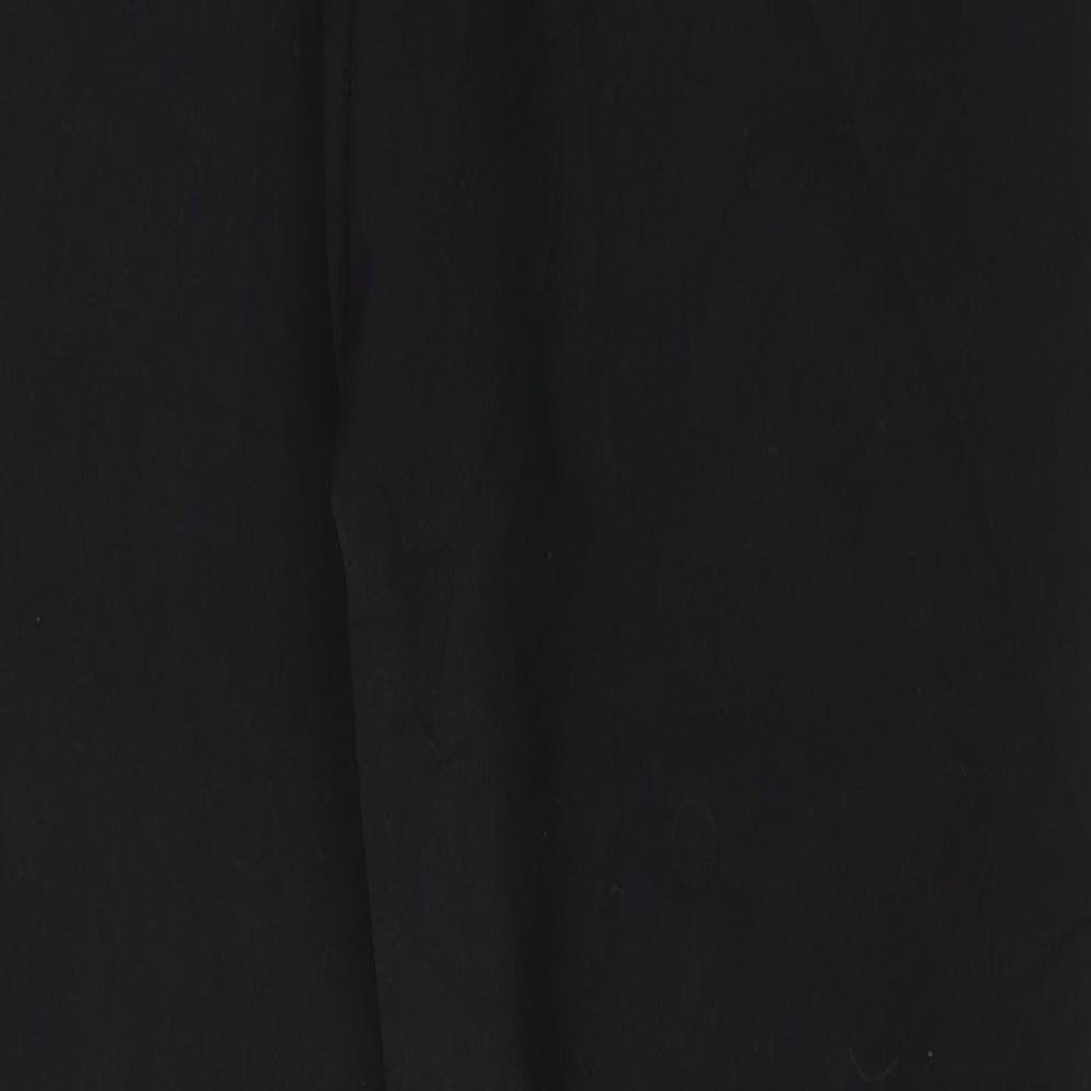 Debenhams Womens Black  Polyester Trousers  Size 10 L30 in Regular Zip