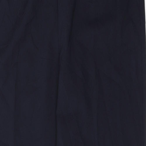 Marks and Spencer Womens Blue  Polyester Trousers  Size 16 L30 in Regular Zip