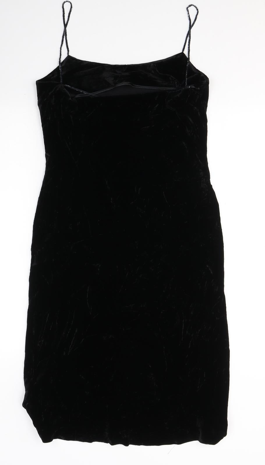 NEXT Womens Black  Viscose Shift  Size 10  Round Neck Pullover