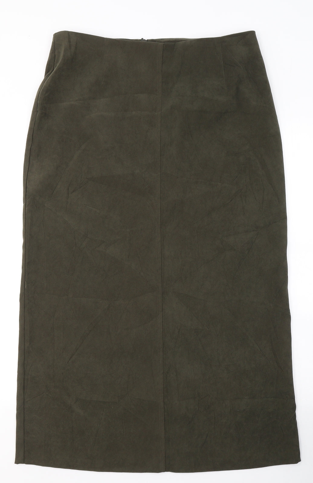 C.M.D Womens Green  Polyester Maxi Skirt Size 16   Zip
