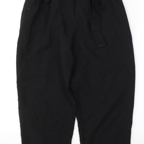 ASOS Womens Black  Polyester Trousers  Size 8 L23 in Regular Button