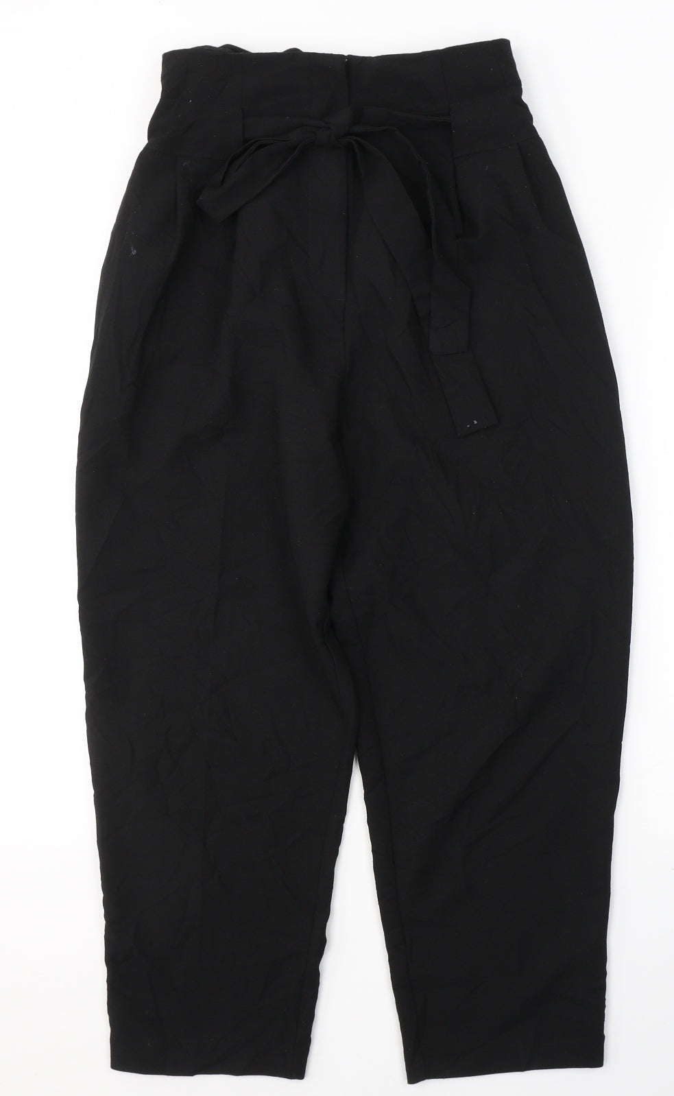 ASOS Womens Black  Polyester Trousers  Size 8 L23 in Regular Button