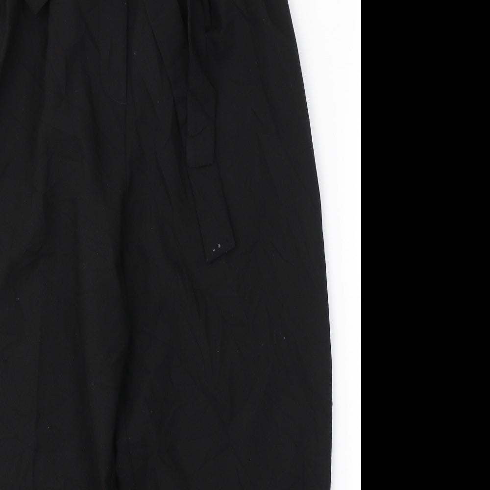 ASOS Womens Black  Polyester Trousers  Size 8 L23 in Regular Button