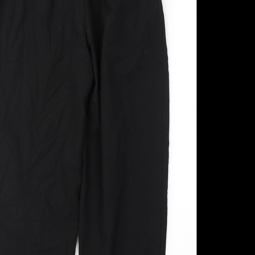 ASOS Womens Black  Polyester Trousers  Size 8 L23 in Regular Button
