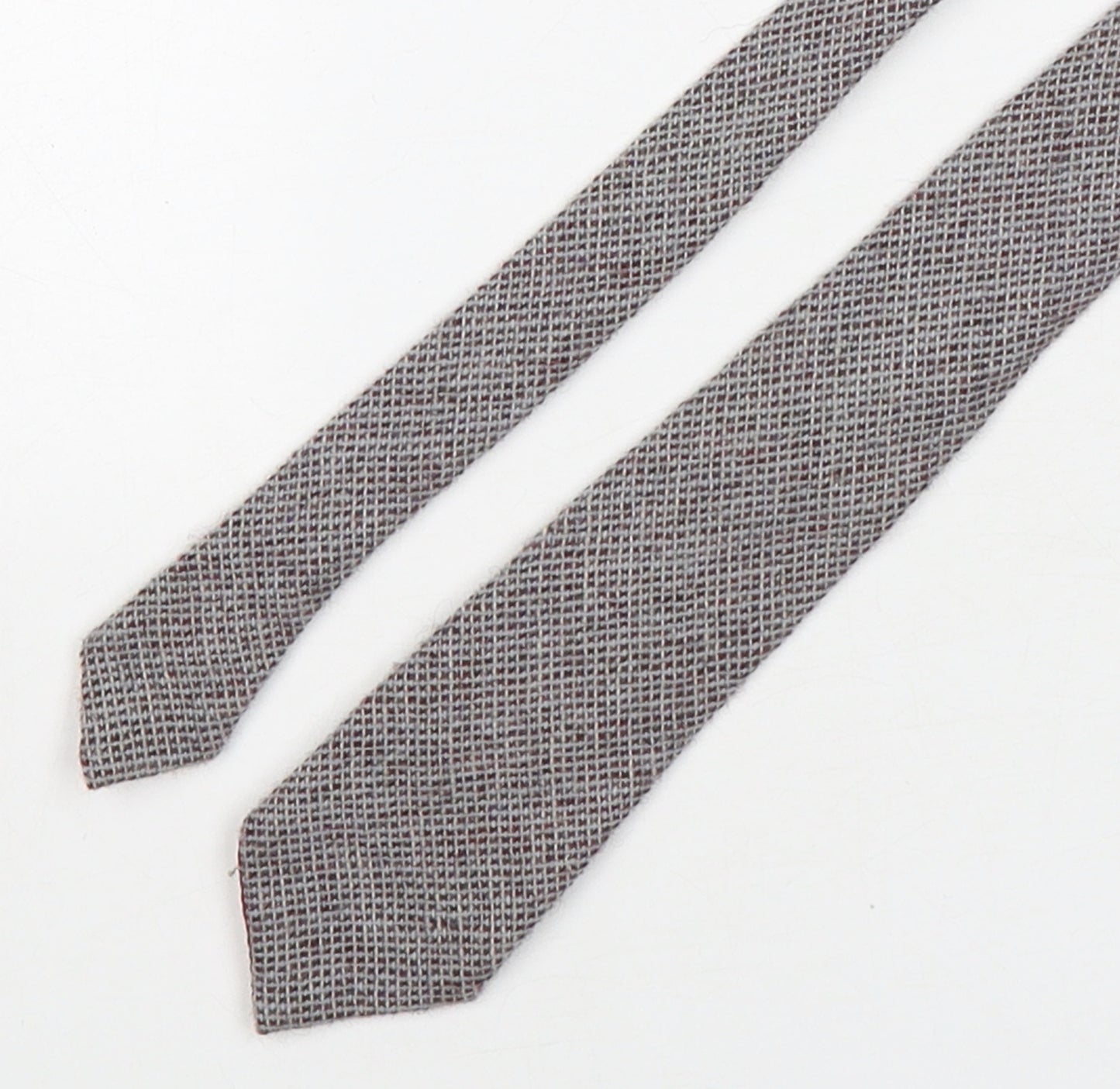Preworn Mens Multicoloured Plaids & Checks Wool Pointed Tie One Size