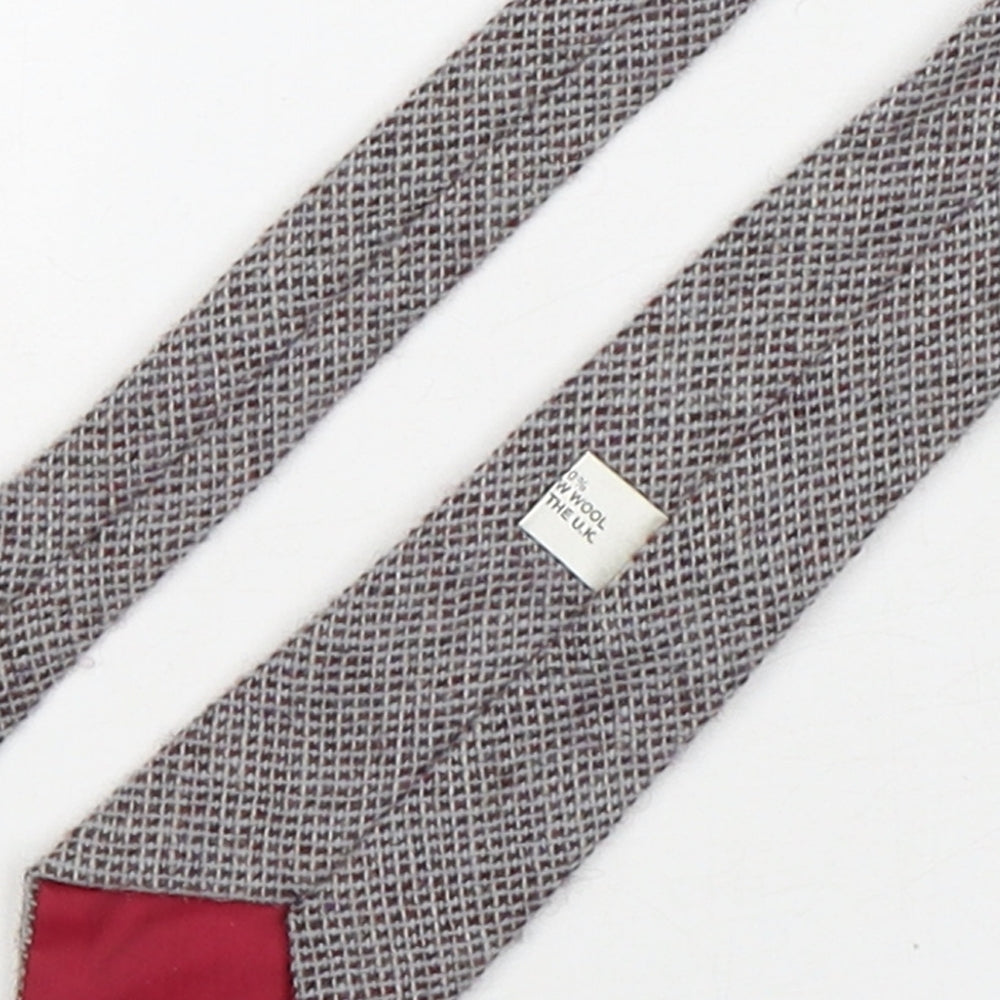 Preworn Mens Multicoloured Plaids & Checks Wool Pointed Tie One Size