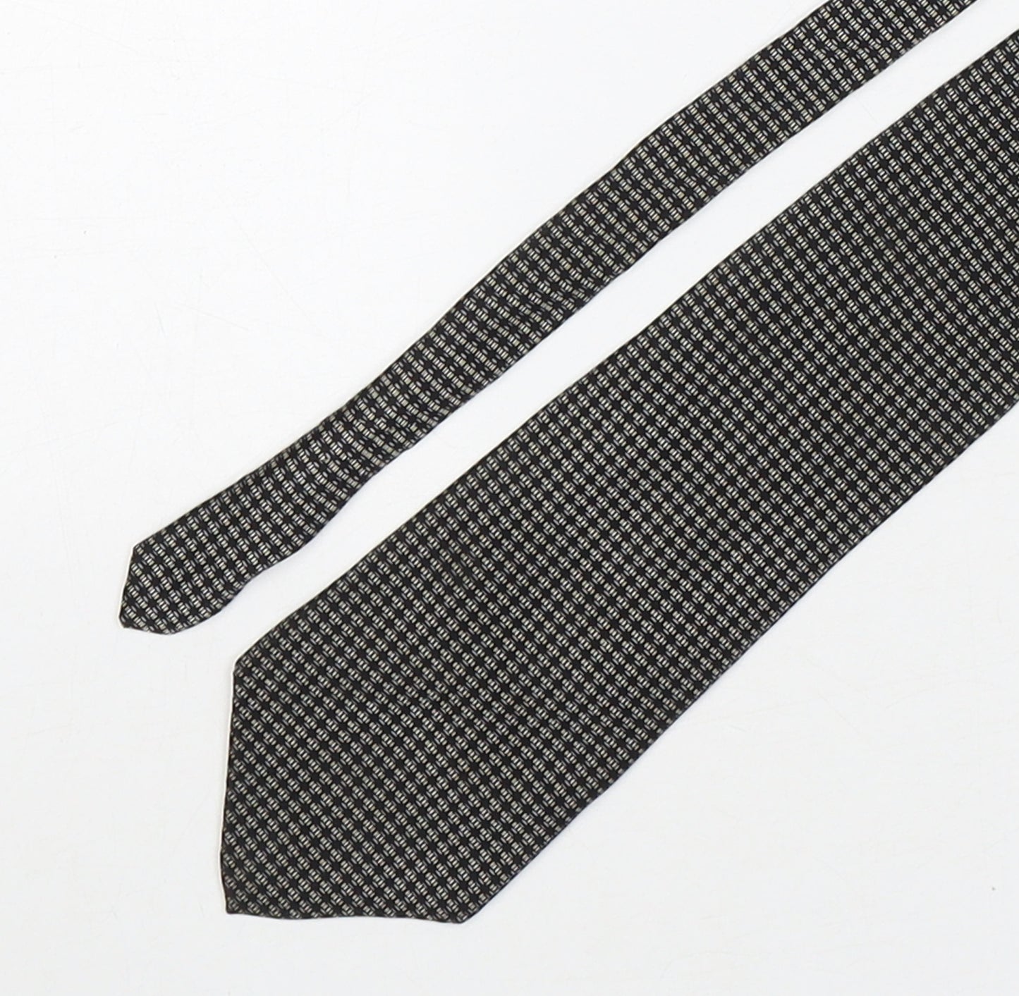 Perry Ellis  Mens Multicoloured Geometric Silk Pointed Tie One Size