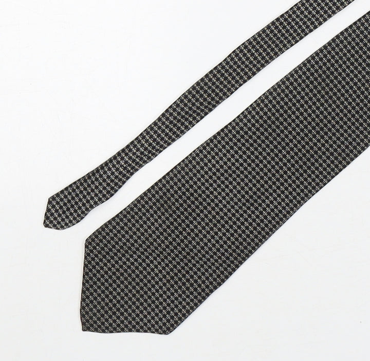 Perry Ellis  Mens Multicoloured Geometric Silk Pointed Tie One Size