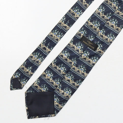 Marks and Spencer Mens Multicoloured Geometric Polyester Pointed Tie One Size