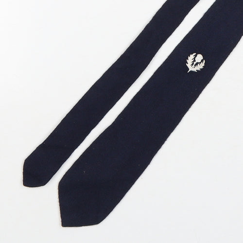 Preworn Mens Blue  Wool Pointed Tie One Size