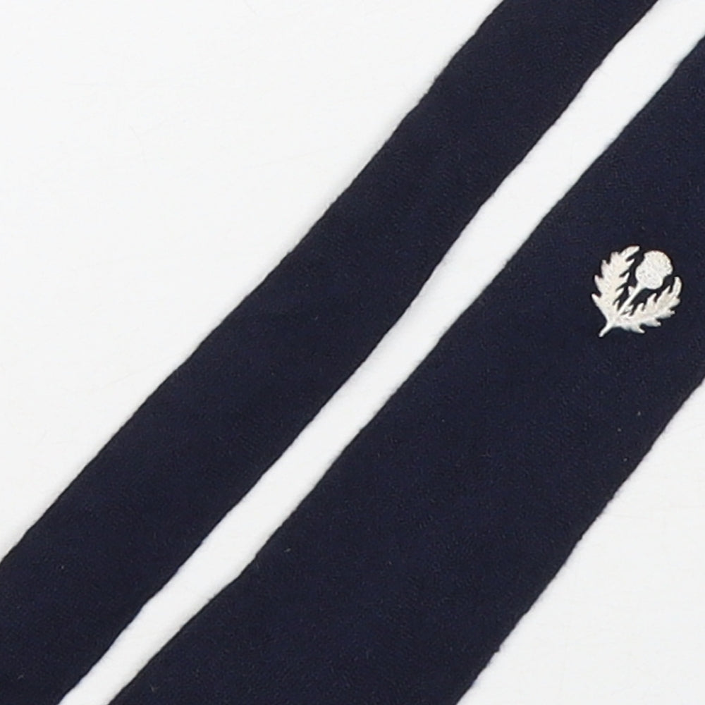 Preworn Mens Blue  Wool Pointed Tie One Size