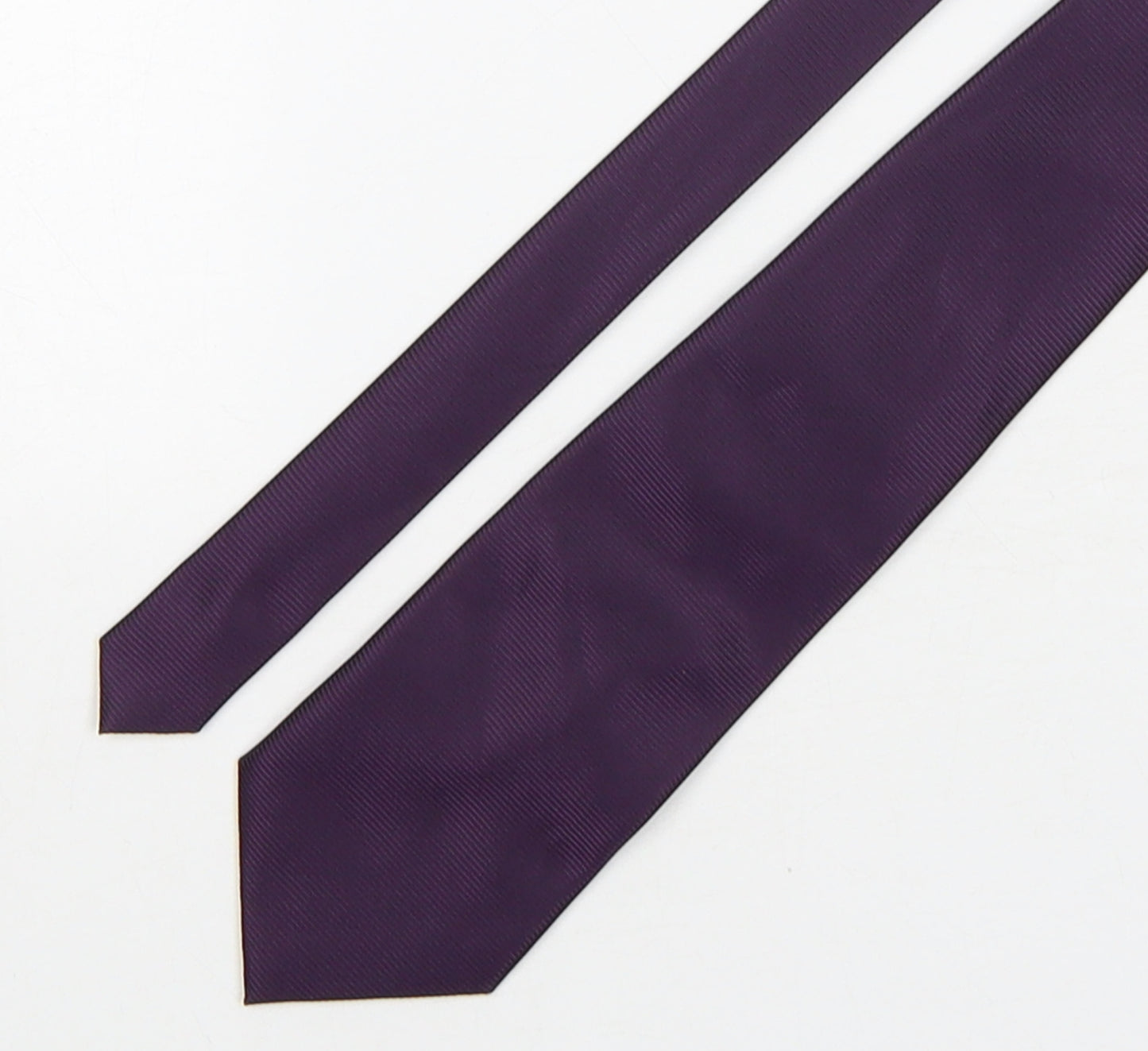 Soprano Mens Purple  Polyester Pointed Tie One Size