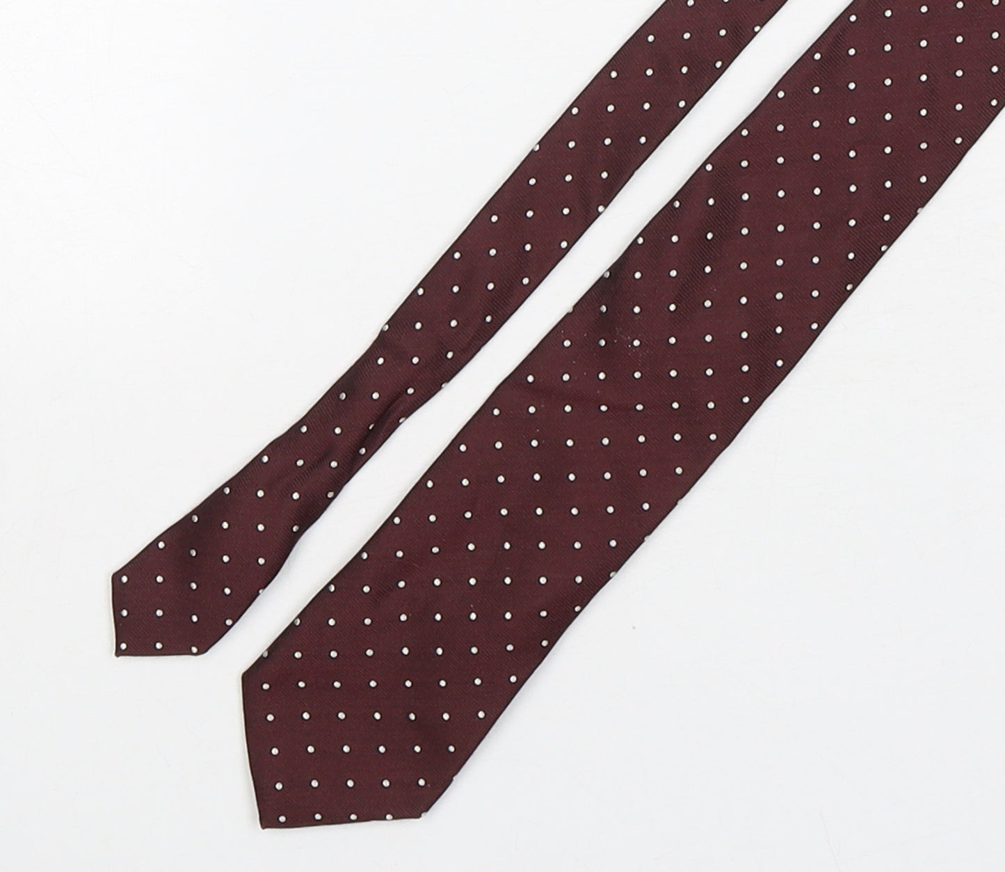 Marks and Spencer Mens Multicoloured Polka Dot Silk Pointed Tie One Size