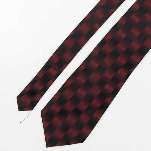 Pierre Cardin  Mens Multicoloured Plaids & Checks Silk Pointed Tie One Size