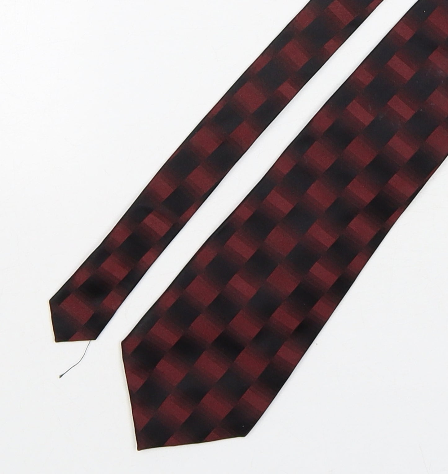 Pierre Cardin  Mens Multicoloured Plaids & Checks Silk Pointed Tie One Size
