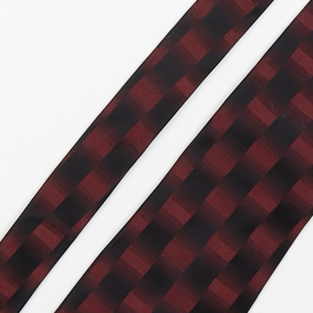Pierre Cardin  Mens Multicoloured Plaids & Checks Silk Pointed Tie One Size