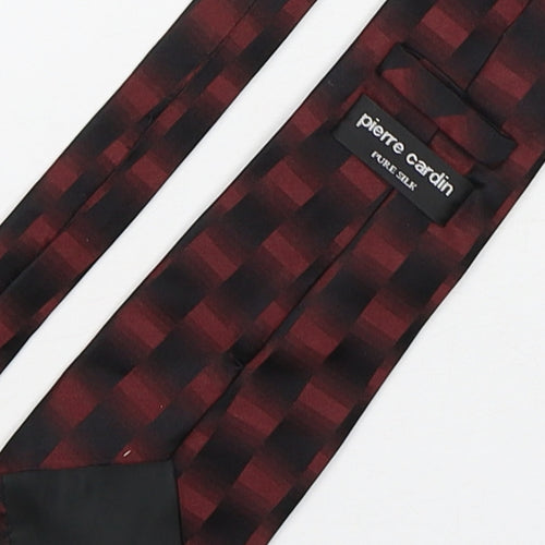 Pierre Cardin  Mens Multicoloured Plaids & Checks Silk Pointed Tie One Size
