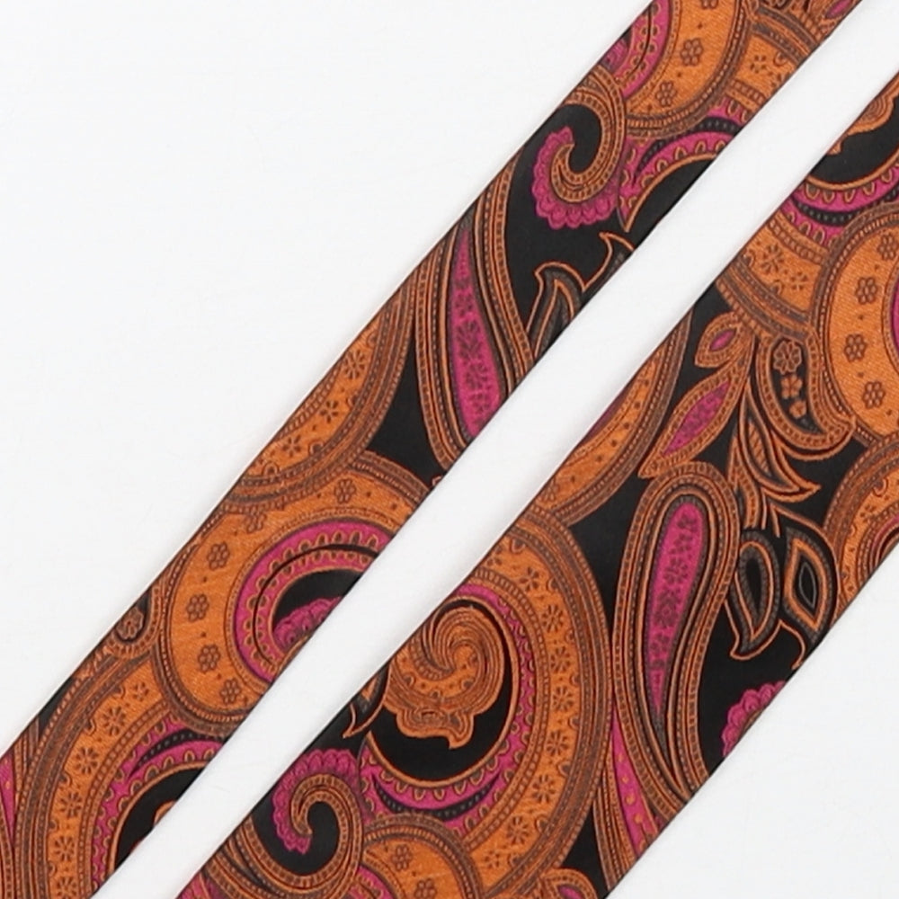 Simon Carter Mens Multicoloured Paisley Silk Pointed Tie One Size