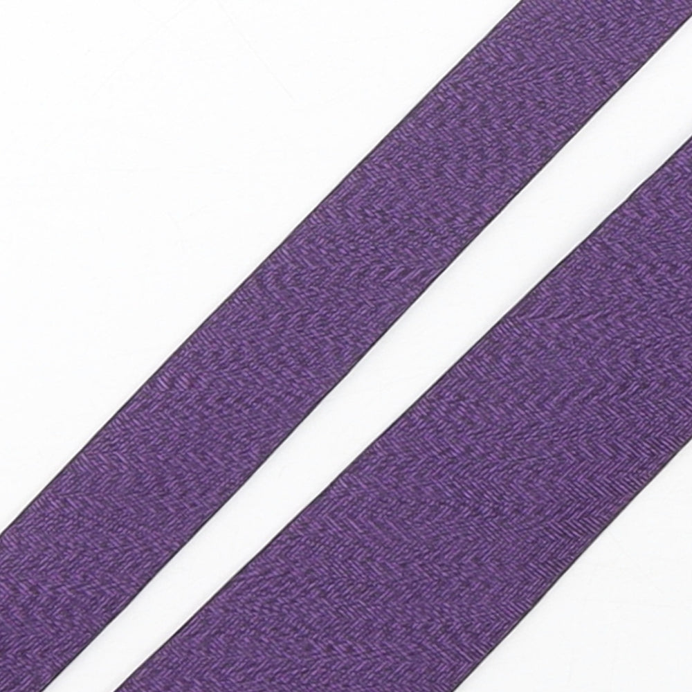 Duffer Mens Purple Geometric Polyester Pointed Tie One Size