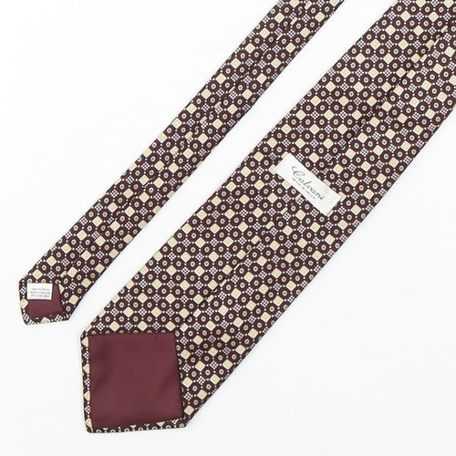 Galvani Mens Multicoloured Geometric Polyester Pointed Tie One Size