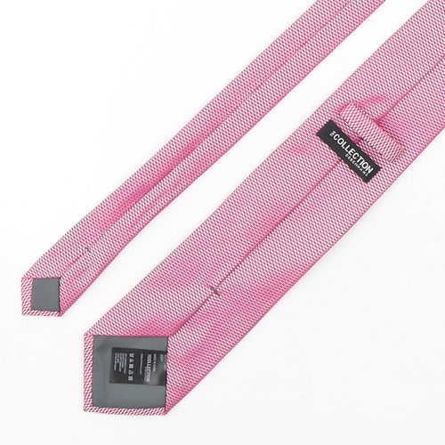 Debenhams  Mens Pink Grenadine Polyester Pointed Tie One Size