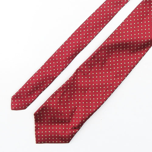 Marks and Spencer Mens Multicoloured Geometric Silk Pointed Tie One Size