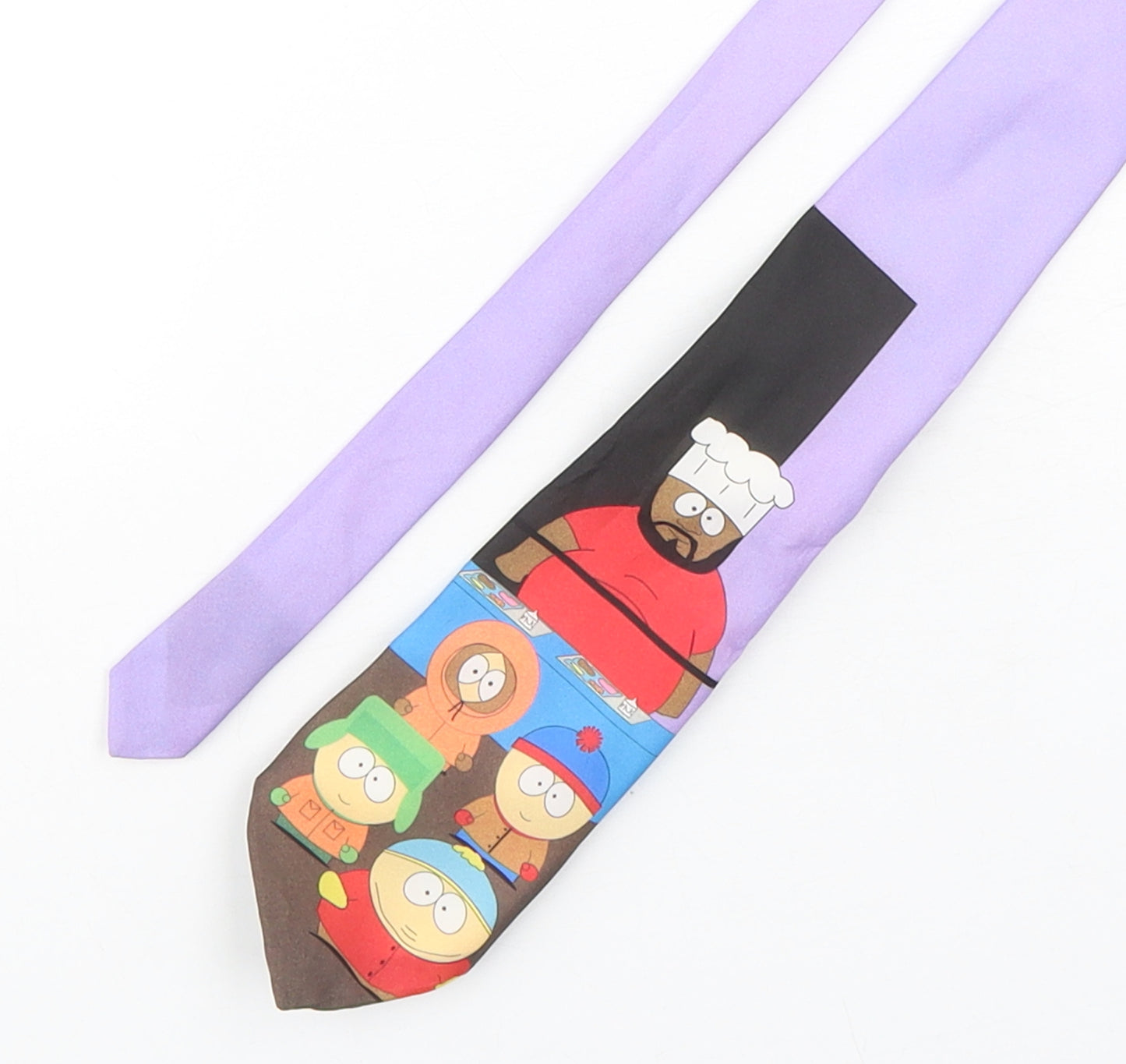 BHS Mens Multicoloured Geometric Polyester Pointed Tie One Size - South Park