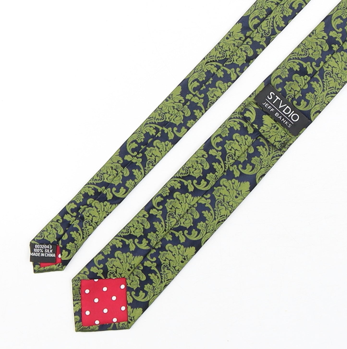 Jeff Banks  Mens Multicoloured Paisley Silk Pointed Tie One Size